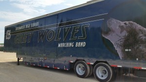 Shoemaker High School Marching Band Semi Trailer