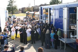 Bartlesville's Director's Platform in use at State Competition