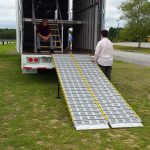 Aluminum Ramps for Marching Band Trailer Front Ensemble Equipment