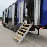 North Mesquite High Marching Band Side Entry Semi Trailer Staircase