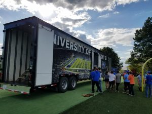 University of Kentucky Marching Band Semi Trailer Loading