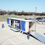 McKinney High School Marching Band Semi Trailer Hydraulic Ramp