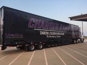 Fulshear High School Marching Band Semi Equipment Trailer