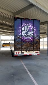 Fulshear High School Marching Band Semi Equipment Trailer Rear Doors