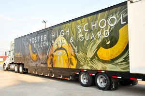 Foster High School Marching Band Semi Equipment Trailer