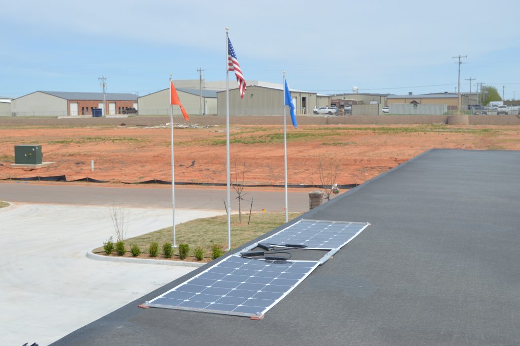 Roof Mounted Solar Panels for High School Marching Band Semi Trailers