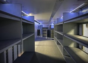 Lights and Cabinets in Upper floor of Clubhouse Trailers Semi Marching Band Trailer