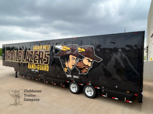 Golden West High School marching back semi trailer