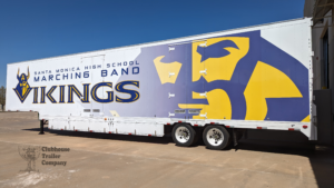 Santa Monica High School Marching Band custom semi trailer