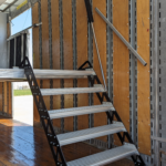 Marching band semi trailer for sale custom shelving, stairs, ramp, high school, interior lights, electric