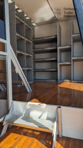 Marching band semi trailer for sale custom stairs, ramp, high school, second floor, battery and drum storage