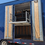 Marching band semi trailer for sale custom shelving, stairs, ramp, high school, exterior, electric