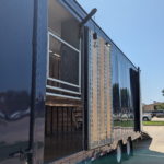 Marching band semi trailer for sale custom shelving, stairs, ramp, high school, interior, electric