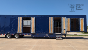 Marching band semi trailer for sale custom shelving, stairs, ramp, high school, lighting