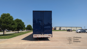 Marching band semi trailer for sale custom shelving, stairs, ramp, high school, lighting
