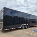Black 36' marching band bumper pull trailer