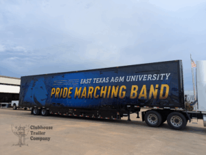 East Texas A&M University marching back 52 foot semi trailer