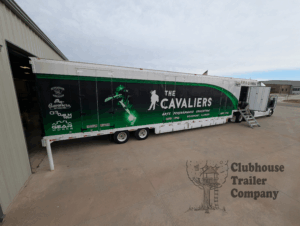 Cavaliers Drum and Bugle Corps Equipment trailer with custom interior