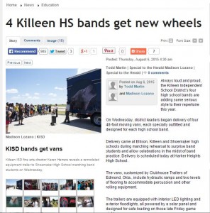 Killeen High School gets new High School Trailers