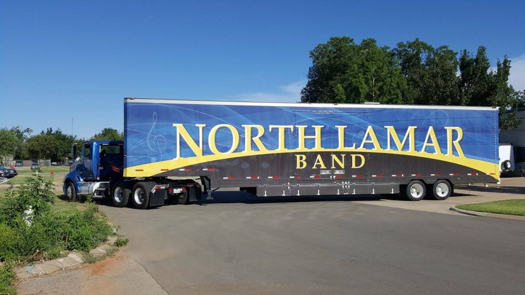 North Lamar High School Marching Band Semi Trailer