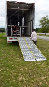 Aluminum Ramps for Marching Band Trailer Front Ensemble Equipment