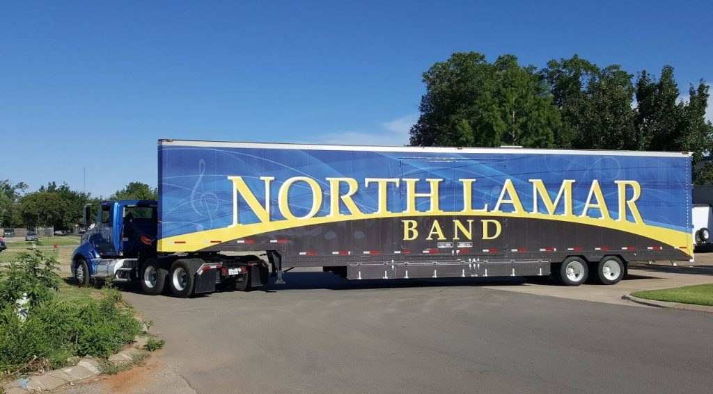North Lamar High School Marching Band Semi Trailer
