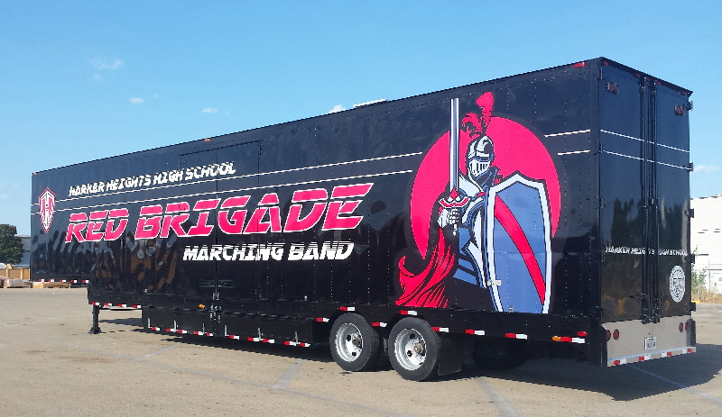 Harker Heights High School Marching Band Semi Trailer