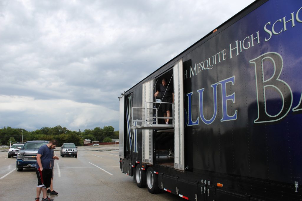 North Mesquite High School Band Director's Platform