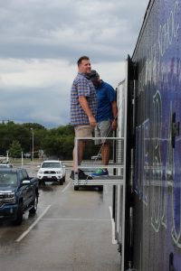 North Mesquite High School Band Director's Platform