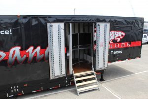 John Horn High School Semi Marching Trailer Side Entry