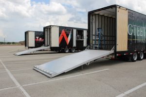 Poteet High Band Semi Trailer Rear Hydraulic Ramp