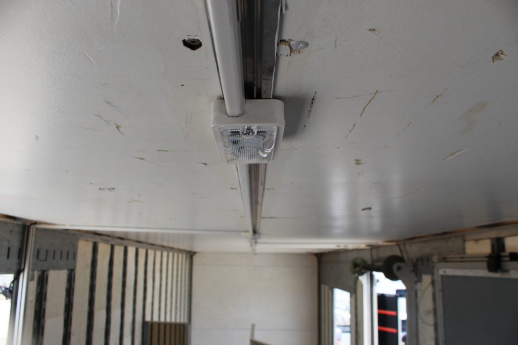 LED Lighting and Solar Panel Powered in Marching Band Semi Trailer Interior