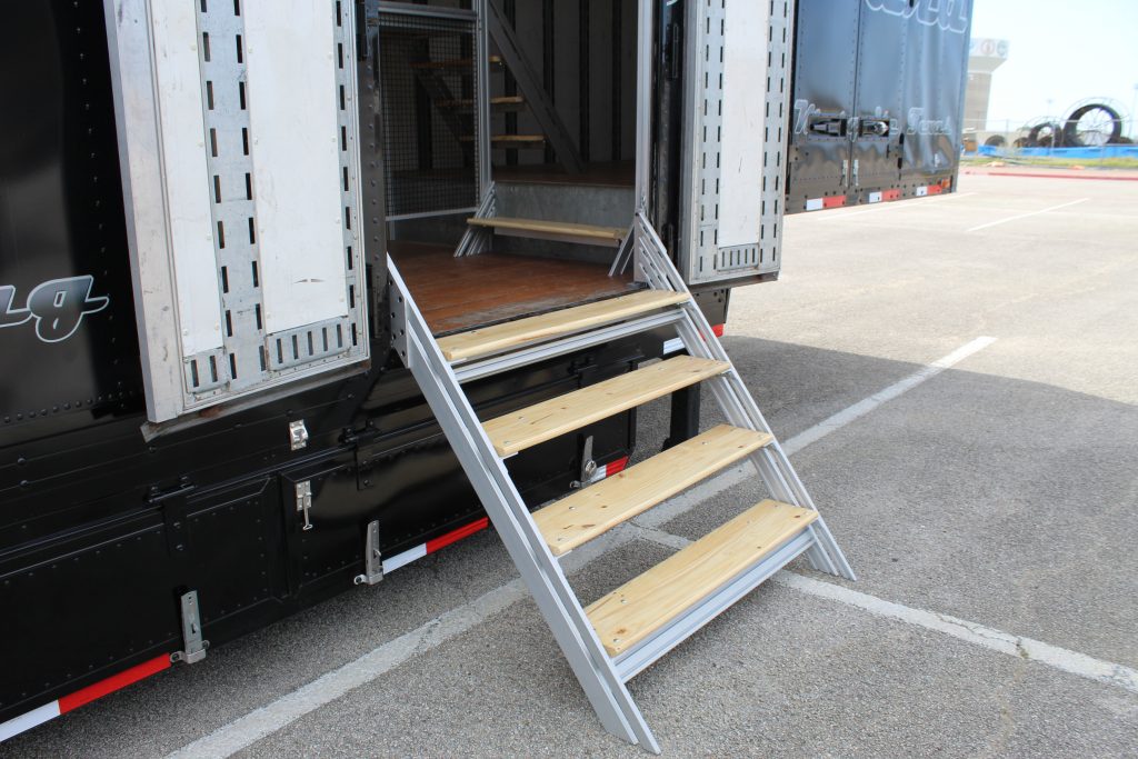 West Mesquite Marching Band Semi Trailer Side Entry Staircase