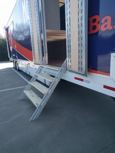 McKinney North High School Marching Band Semi Trailer Side Entry Retracting Staircase